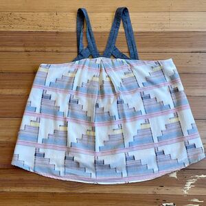 Lou & Grey multi color cotton top. Size L.